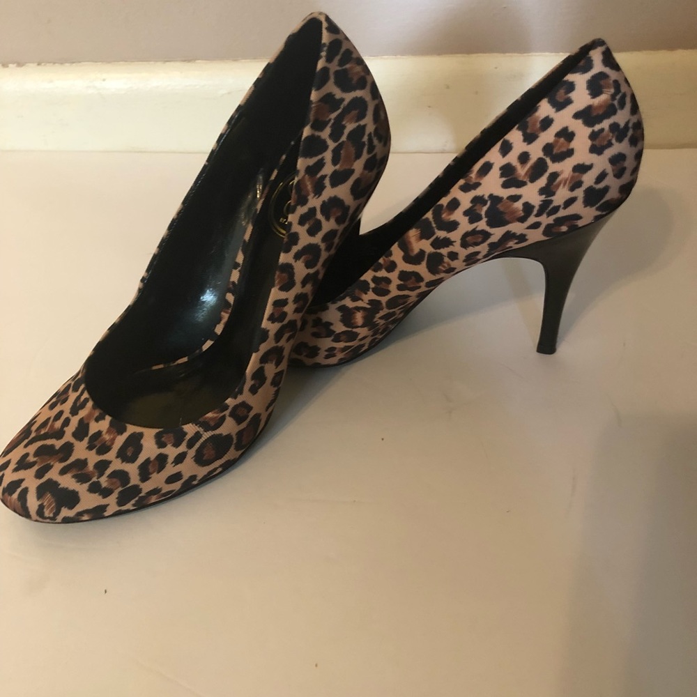 Jessica Simpson leopard high heels ~ sz 8 1/2
